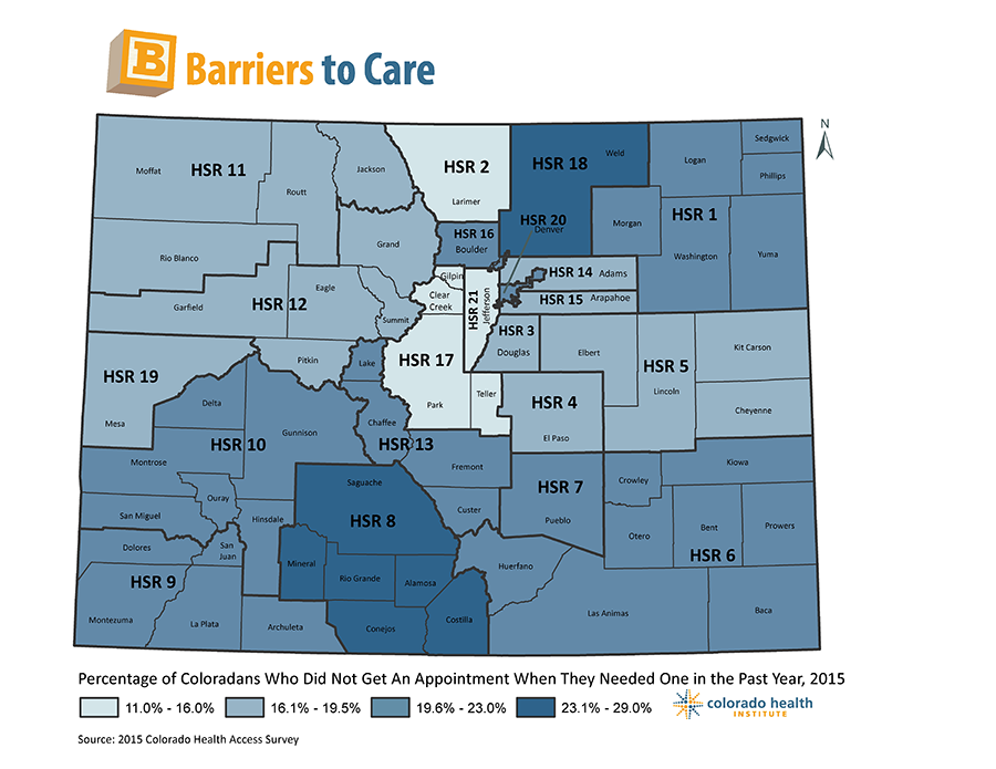 Mapping Data A to Z: Barriers to Care | Colorado Health Institute